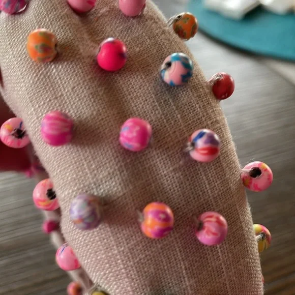 Lele Sadoughi Multicolor Millefiori Beaded Headband  display picture 3